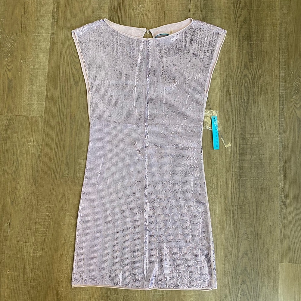 Alice + Olivia lavender sequin dress